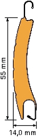 Roma Alumino 55, Aluminium Rolladen 55x14 mm, konfektioniert